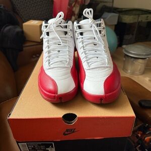 Jordan Athletic Shoes White Red